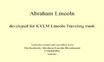 Abraham Lincoln PowerPoint Presentation