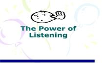 Introduction to Listening Skills PowerPoint Presentation