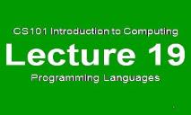 Program Language PowerPoint Presentation
