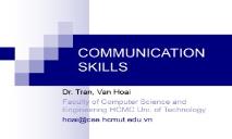 Communications Skills PowerPoint Presentation
