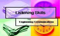Learn Listening Skills PowerPoint Presentation