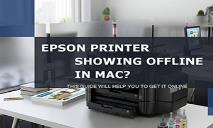 Epson printer showing offline in mac PowerPoint Presentation