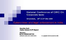Cybercrimes and Legal Enforcement in India PowerPoint Presentation