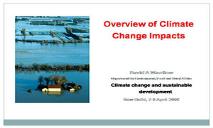 Overview of Climate Change Impacts PowerPoint Presentation