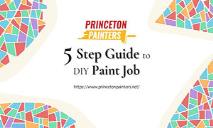 5-Step Guide to DIY Paint Job PowerPoint Presentation
