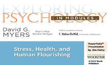 Stress Health and Human Flourishing PowerPoint Presentation
