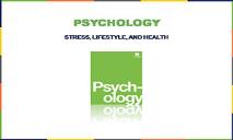 Psychology Stress Lifestyle and Health PowerPoint Presentation