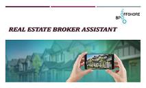 Real Estate Broker Assistant PowerPoint Presentation