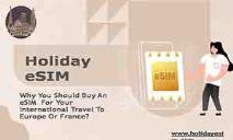 Why You Should Buy An eSIM Europe For Travel PowerPoint Presentation