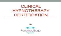 Clinical Hypnotherapy Certification in Hong Kong PowerPoint Presentation