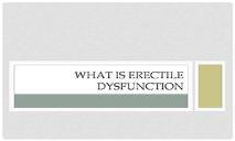 What is Erectile Dysfunction PowerPoint Presentation