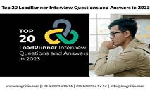 Top 20 LoadRunner Interview Questions and Answers in 2023 PowerPoint Presentation