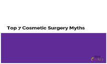 Top 7 Cosmetic Surgery Myths PowerPoint Presentation