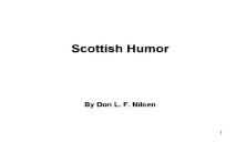 Scottish humor PowerPoint Presentation