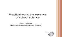 Practical work The essence of science teaching PowerPoint Presentation