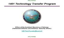 DoD Technology For First Responders PowerPoint Presentation