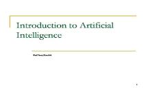 Introduction to Artificial Intelligence PowerPoint Presentation
