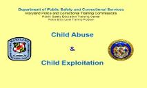 Child Abuse Exploitation PowerPoint Presentation