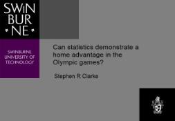 Can statistics demonstrate a Home advantage in the Olympic games PowerPoint Presentation