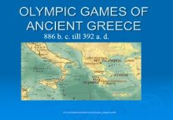 OLYMPIC GAMES OF ANCIENT GREECE PowerPoint Presentation