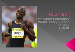 About Usain Bolt PowerPoint Presentation