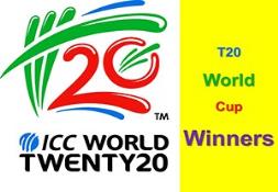 T Twenty World Cup Winners Powerpoint Presentation