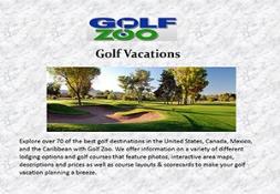 Golf Vacations PowerPoint Presentation