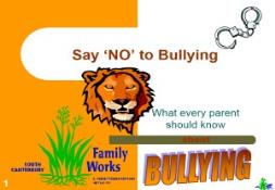 Say NO to Bullying PowerPoint Presentation