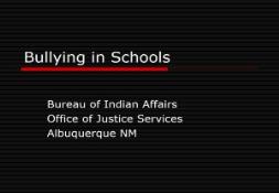 Bullying in Schools PowerPoint Presentation