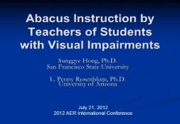Abacus Instruction by Teachers of Students PowerPoint Presentation