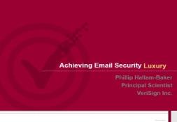 Achieving Email Security Usability PowerPoint Presentation