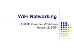 WiFi Networking PowerPoint Presentation