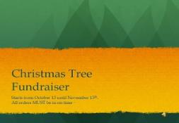 Christmas Tree Fundraiser PowerPoint Presentation
