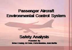 Passenger Aircraft Environmental Control System PowerPoint Presentation