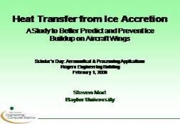 Aircraft Icing PowerPoint Presentation