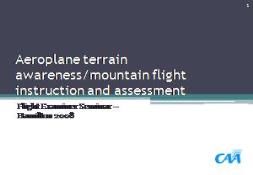 Aeroplane terrain awareness PowerPoint Presentation