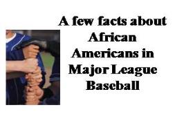A Negro League Baseball PowerPoint Presentation