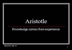 Aristotle Intro PowerPoint Presentation