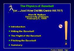 Baseball (Its Not Nuclear Physics) PowerPoint Presentation