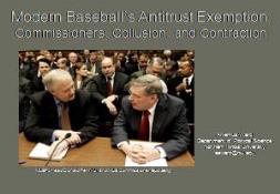 Modern Baseballs Antitrust Exemption PowerPoint Presentation
