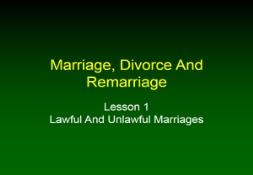 A Marriage Divorce And Remarriage PowerPoint Presentation