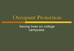 Occupant Protection Buckle Up Illinois PowerPoint Presentation