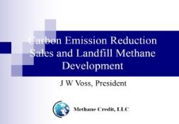Carbon Emission Reduction Sales and Landfill Methane Development PowerPoint Presentation