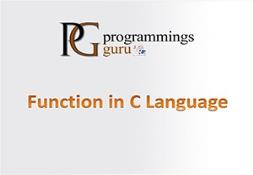 Function in C Language Powerpoint Presentation