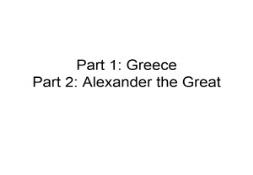 Alexander the Greats PowerPoint Presentation