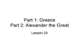 Great Alexander PowerPoint Presentation