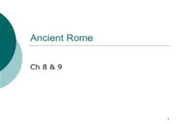 Ancient Rome Welcome to Social Studies PowerPoint Presentation