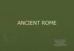 ANCIENT ROME Palmdale School District PowerPoint Presentation