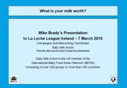 About Nestles baby food marketing malpractice PowerPoint Presentation