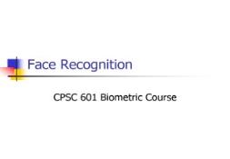 Face Recognition University of Calgary PowerPoint Presentation